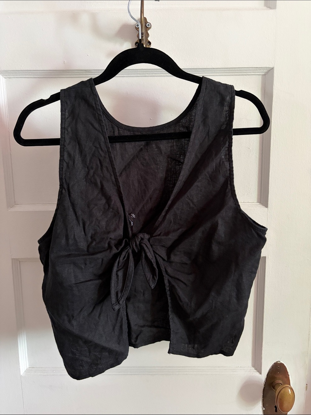 Madewell Black Cropped Tank Top